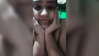 Busty GF Exposing Her Massive Boobs On Camera At Home