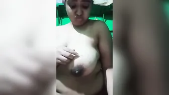 Busty GF Exposing Her Massive Boobs On Camera At Home