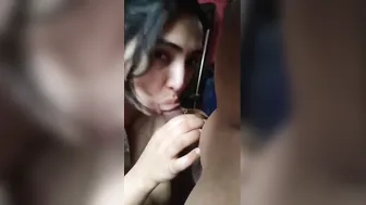 Pakistani Gf Stroking And Sucking BFs Cock Completely Nude