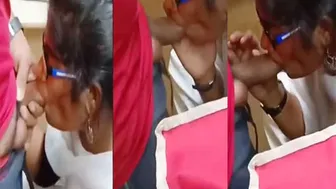 Office Babe Giving Head To Her Manager In Cabin After Hours Today