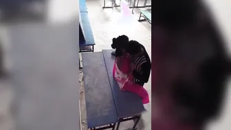 College GF Fucking BF On Park Bench After Class