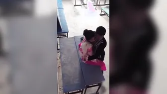 College GF Fucking BF On Park Bench After Class