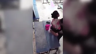 College GF Fucking BF On Park Bench After Class