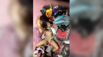 Young College Lovers Sneaking Home To Fuck While Parents Are Out