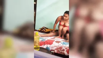 She Riding Him Reverse Cowgirl Style Moaning Loudly