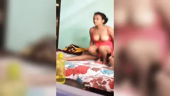 She Riding Him Reverse Cowgirl Style Moaning Loudly