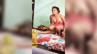 She Riding Him Reverse Cowgirl Style Moaning Loudly