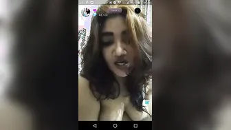 Naughty Indian Slut Showing Off Her Big Natural Tits On Webcam