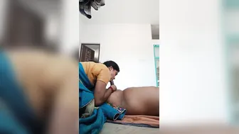 Kerala Maid Sucking His Cock While Wearing Her Work Saree Today