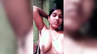 Village Babe Spreading Her Hairy Pussy For Him In Leaked Footage