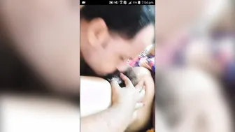 Indian Wife Getting Her Pussy Eaten During Naughty Phone Session
