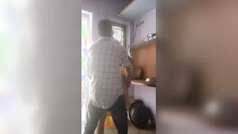 Young Guy Drilling His Bhabhi Hard While She Cooks In Kitchen