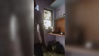 Young Guy Drilling His Bhabhi Hard While She Cooks In Kitchen