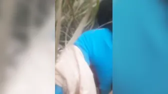 Village Aunty Bent Over Showing Her Ass To Lover On Camera