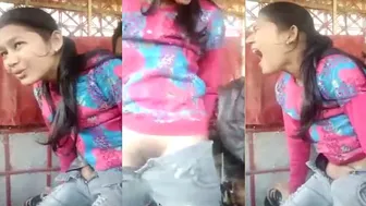 Young Couple Losing Virginity Together Filming Outdoors In India