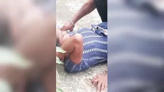 Local Slut Getting Pounded Outdoors Behind Village Temple Walls