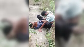 Local Slut Getting Pounded Outdoors Behind Village Temple Walls