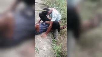 Local Slut Getting Pounded Outdoors Behind Village Temple Walls