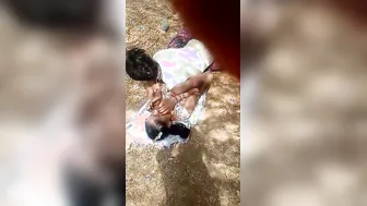 Village GF Getting Fucked Outdoors Near The Farmland Area