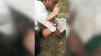 Village GF Getting Fucked Outdoors Behind The Farm Fields