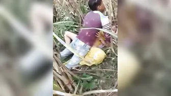 Village Whore Servicing Multiple Customers In Open Fields