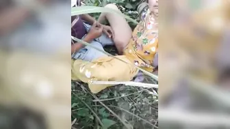 Village Whore Servicing Multiple Customers In Open Fields