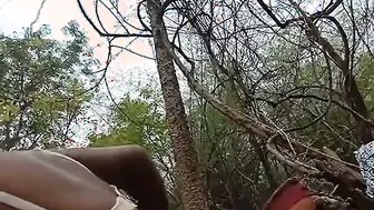 Village Bhabhi Bouncing On His Cock Outdoors Caught On Camera