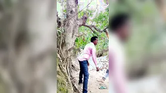 My GF Riding Me Raw Outdoors In Hidden Jungle Spot