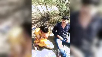 Young Desi Lovers Fucking Outdoors Caught By Local Villagers