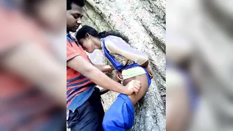 Schoolgirl GF Fucked Behind The College Building