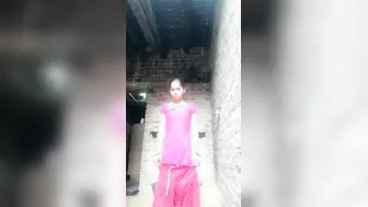 Slim Married Bhabhi Stripping Naked For Her Secret Lover