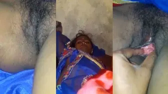 Village Wife From Bihar Showing Her Hairy Pussy In Selfie Video