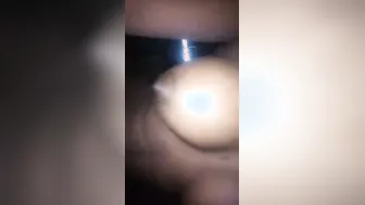 Busty Village Slut Riding Her Man Hard On The Bed At Home