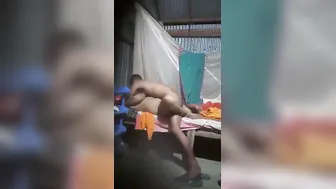 Hidden Cam Catching Village Wife Stripping In Her Bedroom