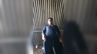 Young Village GF Taking Naked Bathroom Selfie Video Clip