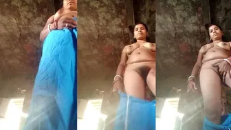 Busty Aunty Filming Herself Playing With Her Dripping Pussy