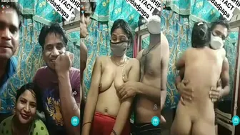 Threesome Desi Cam Show With Two Sluts Sharing One Hard Cock