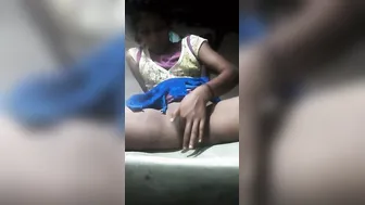 Teen Village Girl Playing With Her Tight Pussy On Selfie Cam