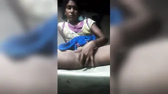 Teen Village Girl Playing With Her Tight Pussy On Selfie Cam