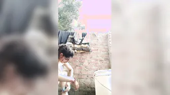 Village Bhabhi Caught Naked Bathing In Private Leaked Clip