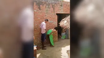 Village Wife Getting Pounded Hard Doggy Style In The Backyard