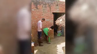Village Wife Getting Pounded Hard Doggy Style In The Backyard