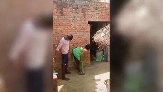 Village Wife Getting Pounded Hard Doggy Style In The Backyard