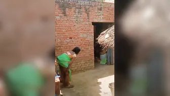 Village Wife Getting Pounded Hard Doggy Style In The Backyard