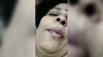 Busty Mature Aunty Flashing Her Massive Tits On Camera For Me