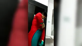 Mature Aunty Getting Dressed After Hot Sex Session With Lover