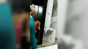Mature Aunty Getting Dressed After Hot Sex Session With Lover
