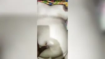 Hairy Indian Aunty Riding Her Friend's Husband On The Bed