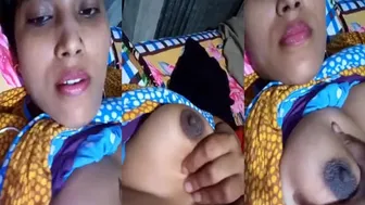 Bengali Wife Exposing Her Big Boobs In Naughty Selfie Video
