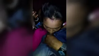 Cheating Wife Sucking Cock Outdoors In Risky Public Affair